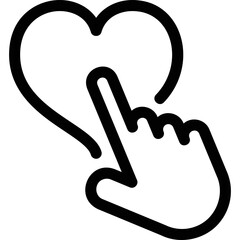 Fototapeta premium Simple vector icon hand, like