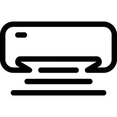 Simple vector icon air conditioner