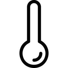 Simple vector icon thermometer