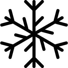 Fototapeta premium Simple vector icon snowflake
