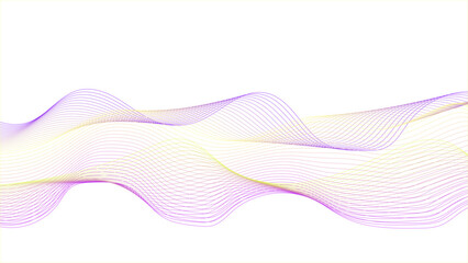 Fototapeta premium Modern abstract glowing wave background. Dynamic flowing wave lines design element. Futuristic technology and sound wave pattern. Colorful wave lines.