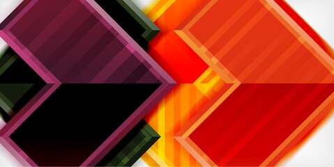 Fototapeta premium Arrow geometric abstract vector background. Vector Illustration For Wallpaper, Banner, Background, Card, Book Illustration, landing page