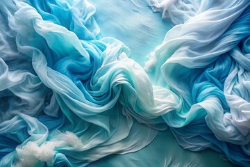 Obraz premium Blue and White Harmony: A Serene Conceptual Photography Exploration for Tranquil Spaces