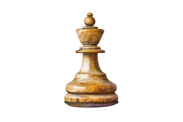 Fototapeta premium Vintage wooden chess king piece