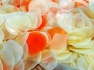 Prawn cracker sold in supermarkets.