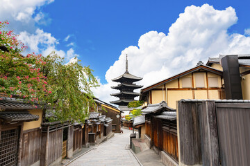 京都祇園の風景(八坂の塔)