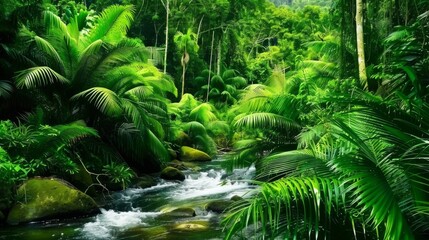 Fototapeta premium Natural Treasures: The Ecological Symphony of Lakes, Forests and Rivers