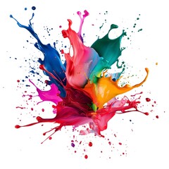 Colorful Paint Splash Explosion