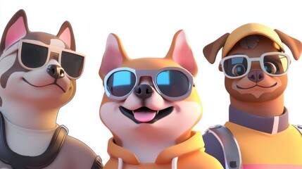 Fototapeta premium Charming Animal and Virtual Influencer Campaigns: Engaging Consumers in the Metaverse