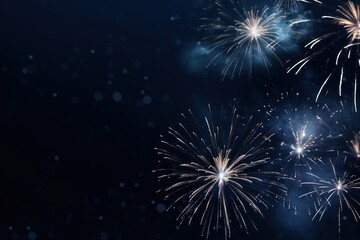 Fototapeta premium Fireworks backgrounds outdoors night.
