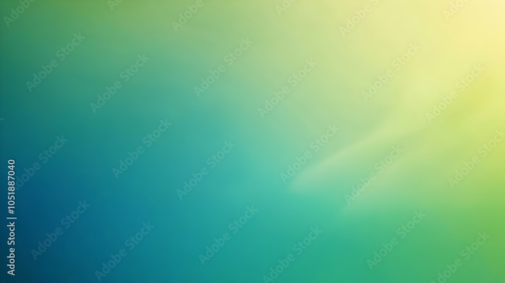 Poster tranquil blue and green gradient background with clean transitions and space for text