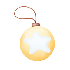 golden christmas ball