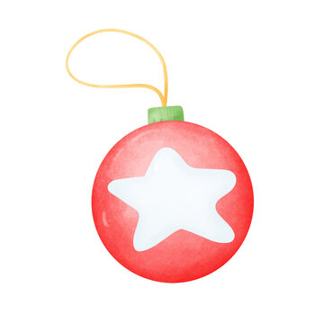 red christmas ball