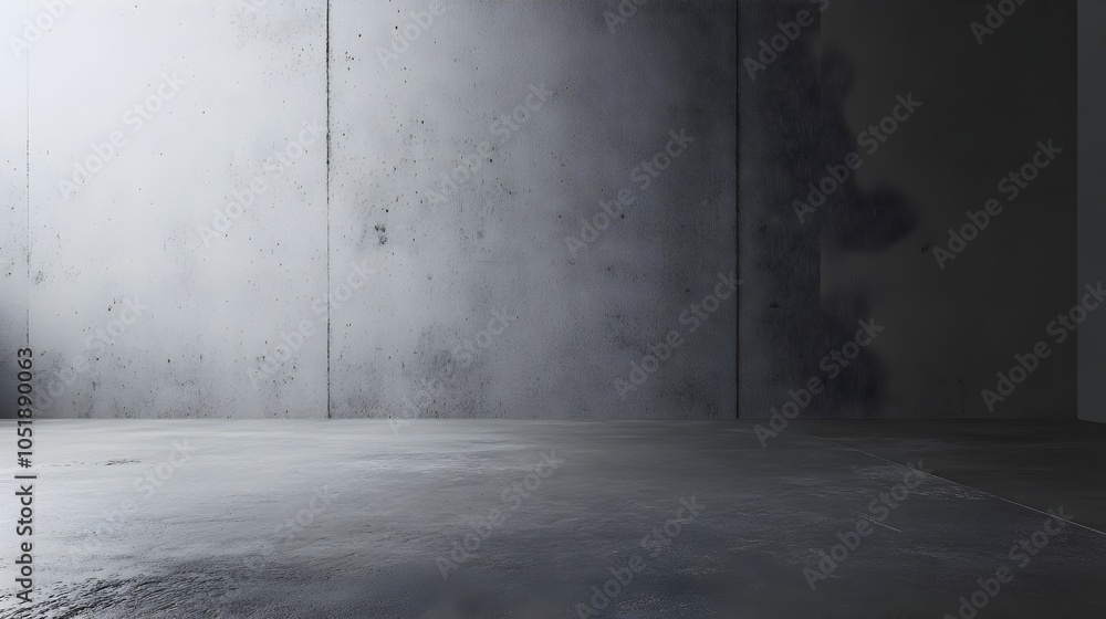 Poster simple matte grey textured background with ample copy space for modern designs