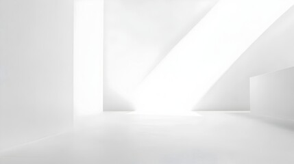 Obraz premium Minimal White Background with Subtle Diagonal Lines Leaving Room for Copy