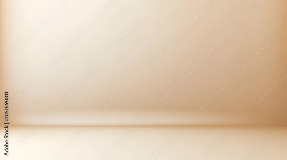 Aufkleber subtle beige gradient background with smooth finish and ample copy space