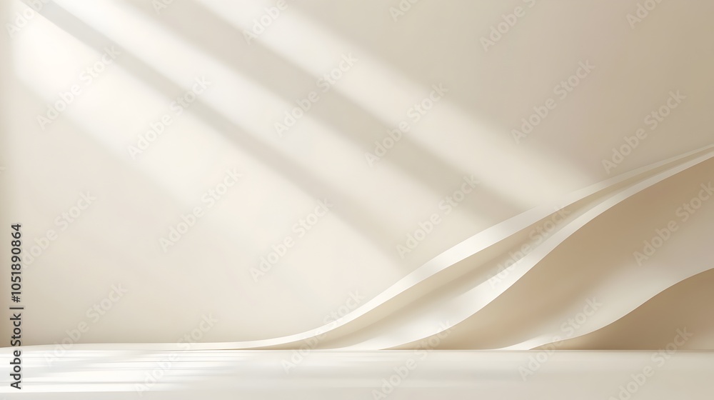 Poster elegant beige gradient background with ample copy space for minimalist design