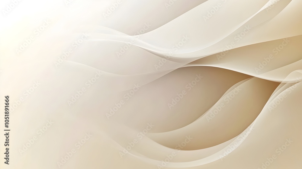 Poster soft and minimalist beige and white gradient background with subtle fade