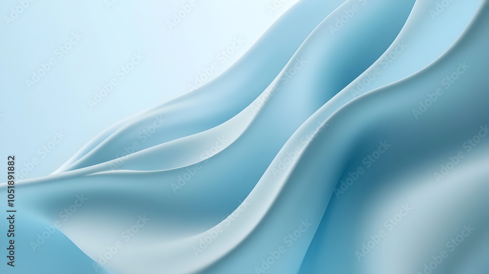 Aufkleber soft blue gradient background with smooth transitions and plenty of copy space