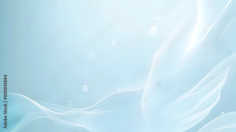 Poster soft blue gradient background with smooth transitions and ample copy space