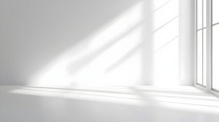 Crisp white background with subtle light reflections,offering ample copy space