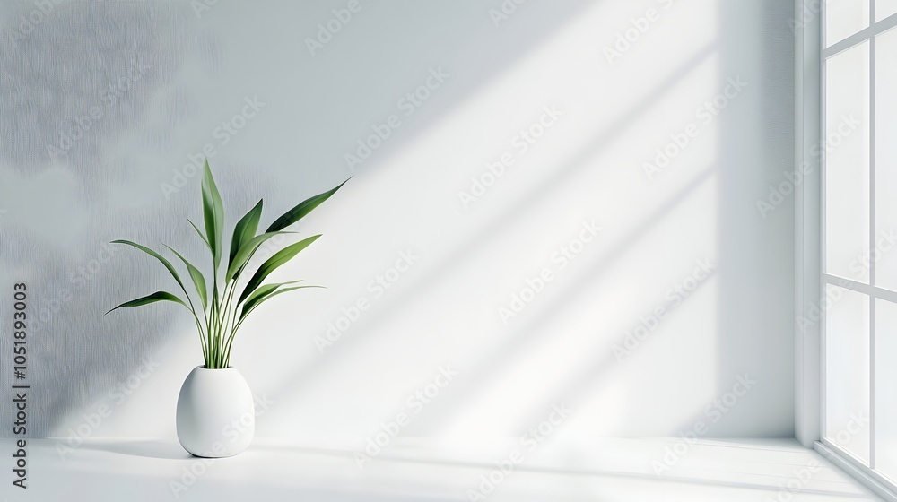 Poster minimal white background with soft gradients and elegant clean design
