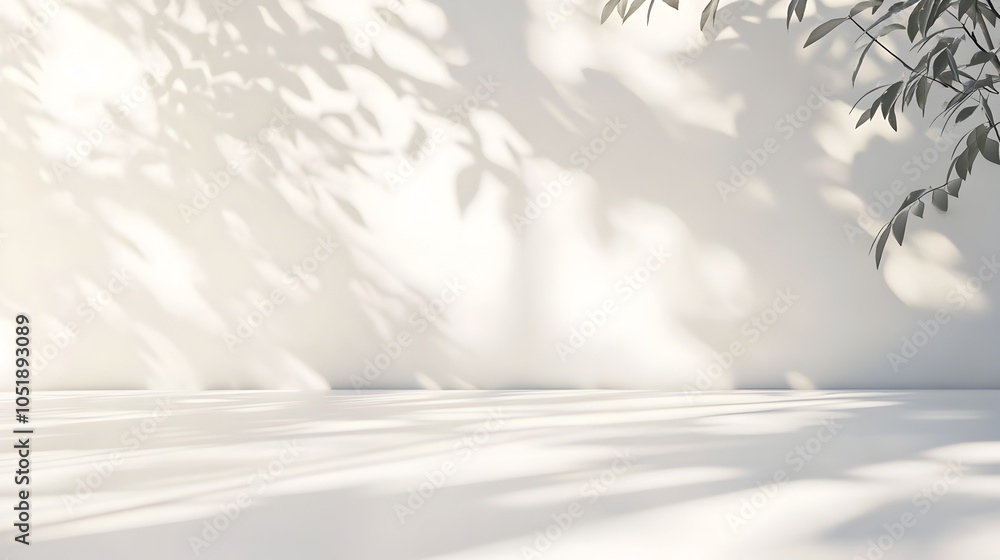 Poster soft white background with subtle light gradients and large copy space