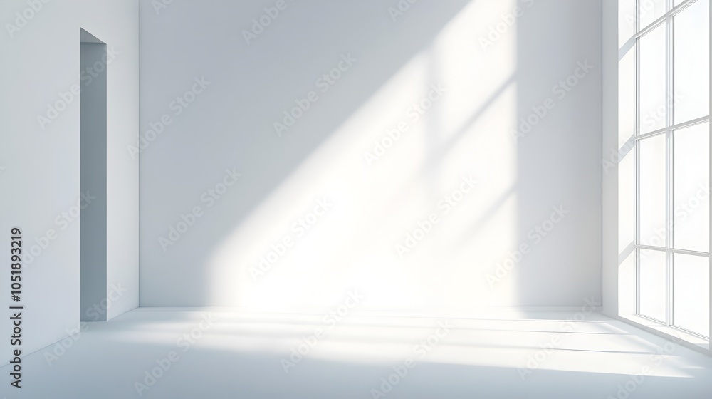 Poster bright and airy white background with subtle shadow effect for versatile presentations