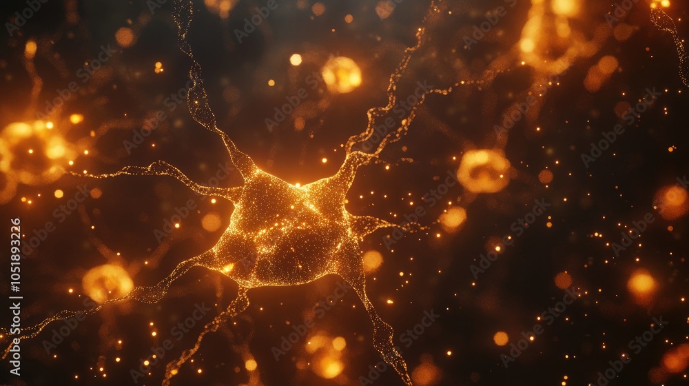 Poster a complex, glowing neuron network, symbolizing the wonders of brain structure and cutting-edge scien