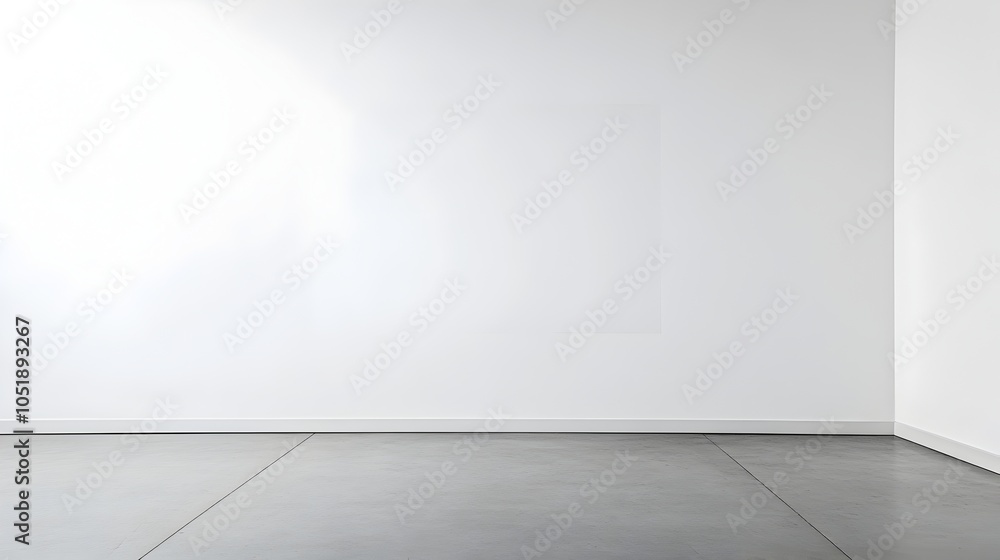 Poster clean white background for copy space and minimalist product display