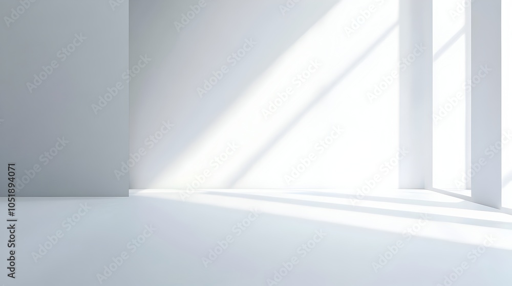 Poster smooth minimalist white surface with soft gradients providing ample copy space