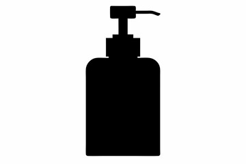 


Soap Bottle Silhouette Vector, Soap Pump Bottle Clipart, soap dispenser liquid water. 
