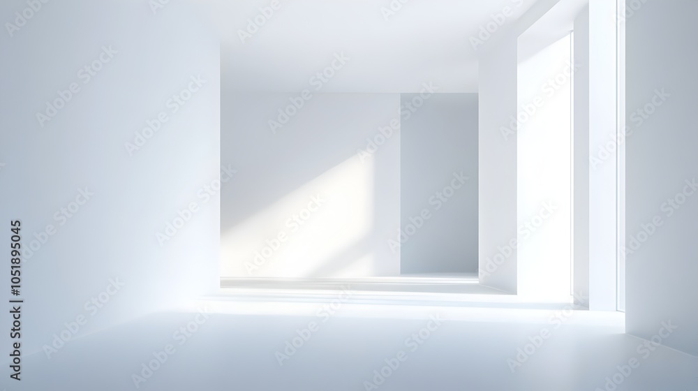 Aufkleber soft white gradient background with ample copy space for product or branding presentations