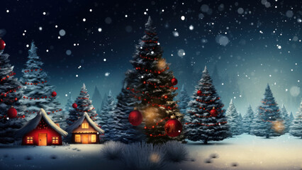 Obraz premium image of christmas festival, background.