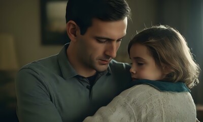 Emotional Moment During Intimate Conversation in Warm Lighting