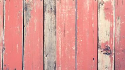 Softly Faded Coral Wooden Surface with Subtle Grain Details Creating Warm and Inviting Background