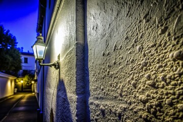 Fototapeta premium Flaw Painted White Wall - Architectural Photography of Intricate Textures and Subtle Imperfections for Modern Design