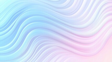 Obraz premium Abstract wavy lines in blue and pink gradient, smooth flowing design