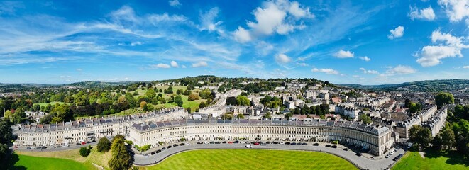 panorama of a bath in the country, landscape, sky, nature, panorama, view, river, summer, clouds, water, city, travel, town, green, village, lake, tree, hill, bath, UK, valley, countryside