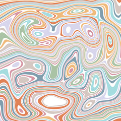 ABSTRACT ILLUSTRATION MARBLED TEXTURE LIQUIFY PSYCHEDELIC PASTEL SOFT COLORFUL DESIGN. OPTICAL ILLUSION BACKGROUND VECTOR DESIGN