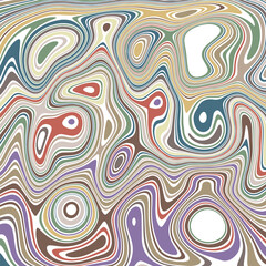 ABSTRACT ILLUSTRATION MARBLED TEXTURE LIQUIFY PSYCHEDELIC PASTEL SOFT COLORFUL DESIGN. OPTICAL ILLUSION BACKGROUND VECTOR DESIGN