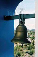 Fototapeta premium Greek Orthodox Chapel Bell On Film