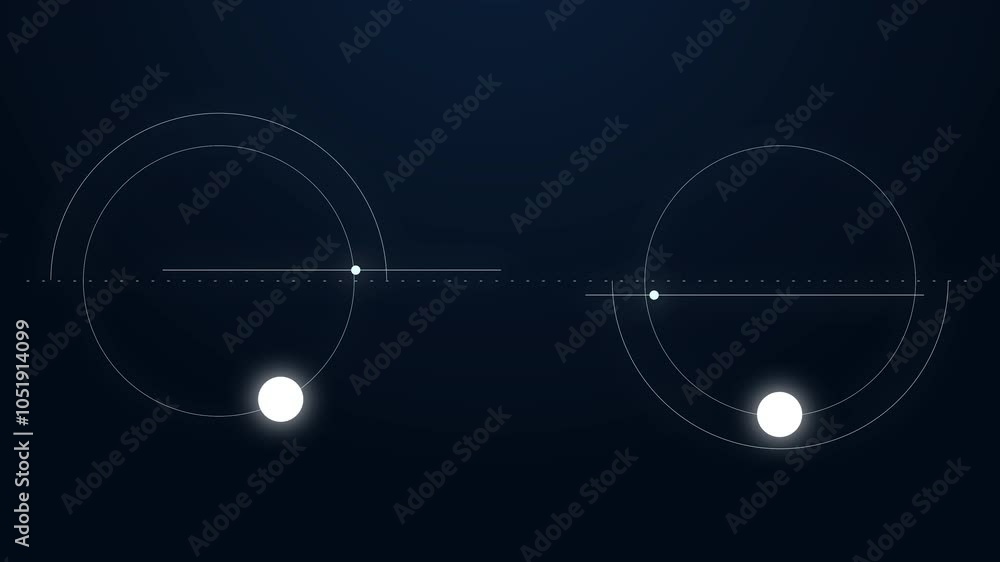 Poster abstract circle and line hud technological futuristic elements.