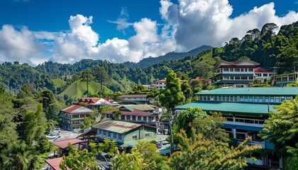 Obraz premium A Breathtaking Look at Cameron Highlands, Malaysia on October 29, 2023