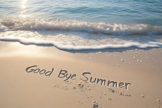 Good bye summer on the beach