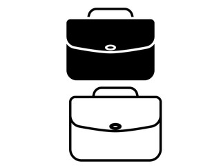Suitcase Icon Vector Symbol Design Illustration