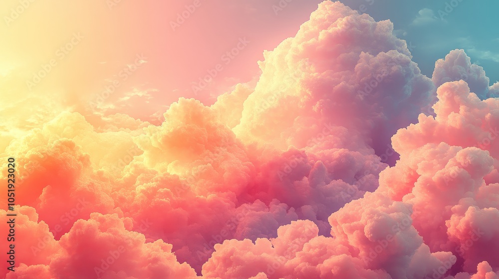 Aufkleber patel cloud background created using generative ai tools
