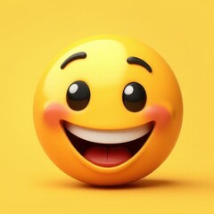 Fototapeta premium Smile face cute 2d