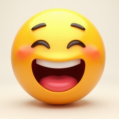 Fototapeta premium Smiley face cute 2d