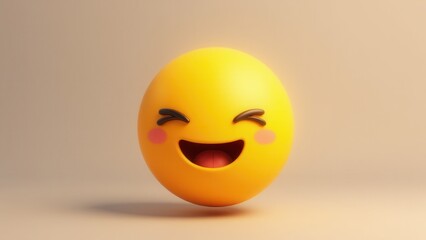 Fototapeta premium Smiley face cute 2d